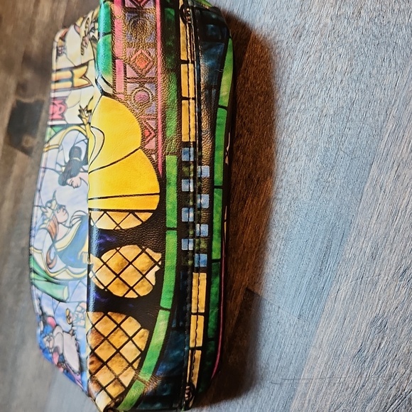 Loungefly Beauty and the Beast stained glass cosmetic bag - Picture 8 of 8